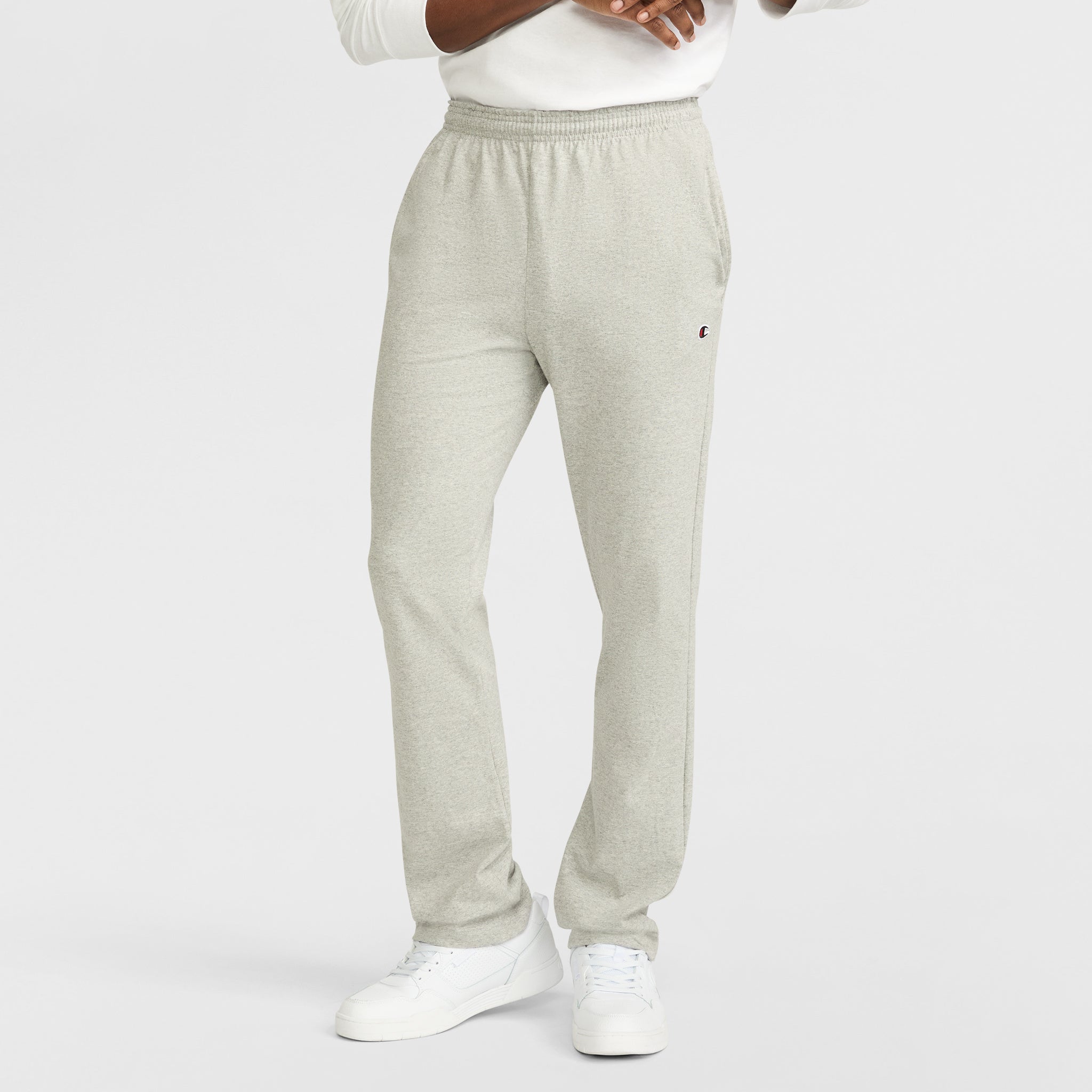 Lightweight Lounge Pants, Open Hem, C Logo